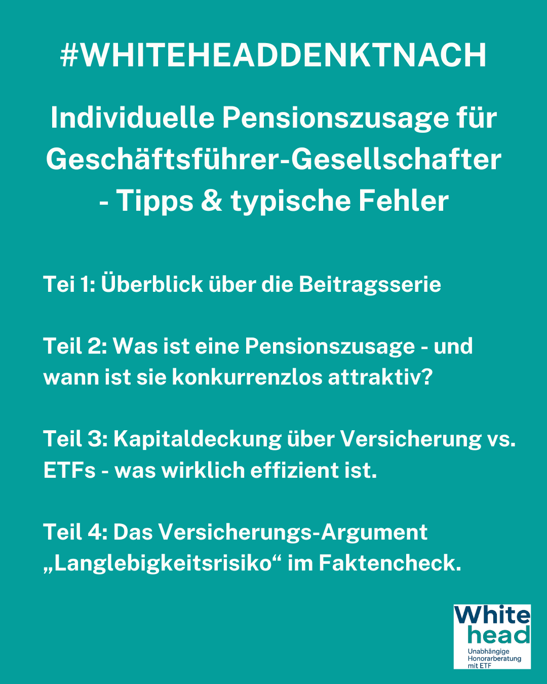 Überblick Pensionszusage GGF